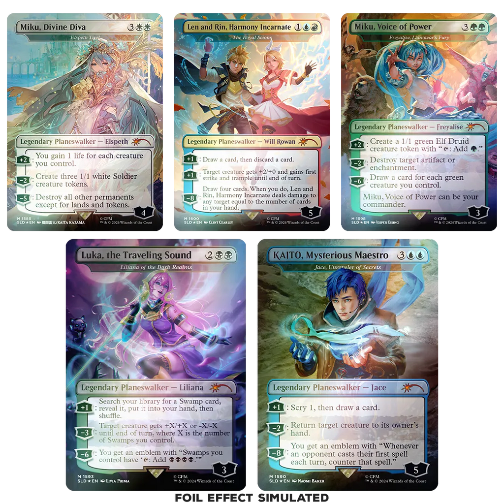 Secret Lair Drop - Secret Lair x Hatsune Miku: Electric Entourage [EN] [Rainbow Foil Edition]