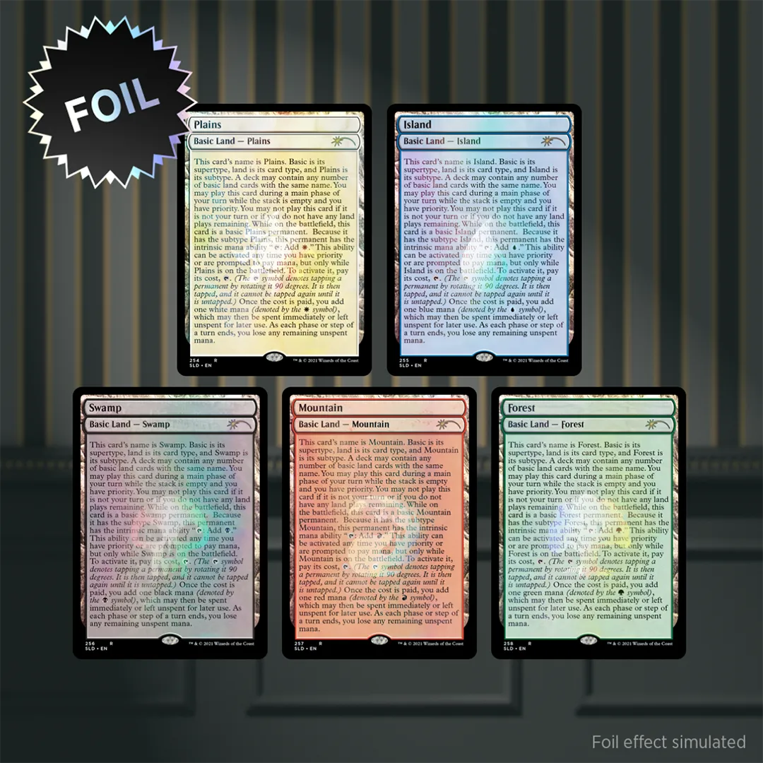 Secret Lair Drop - The Full-Text Lands [Foil Edition]